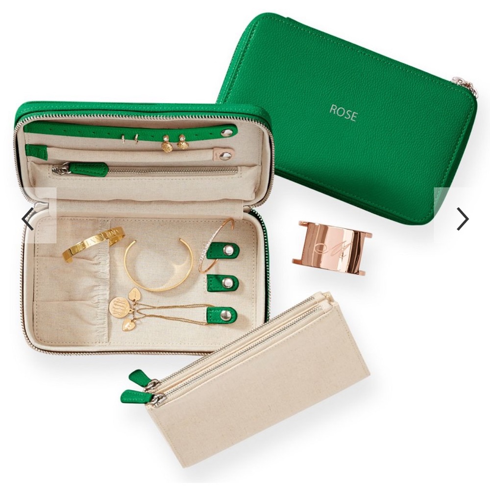 Brand New Mark & Graham Vegan Leather Travel Jewelry Case